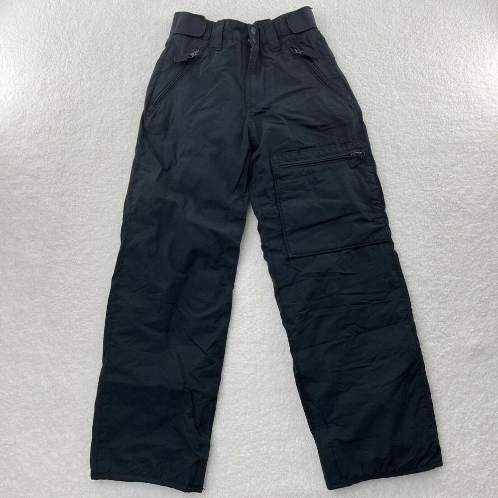 Gap Kids Ski Pants Size 12 Slim Black Cargo Warmest Snow Insulated Boys Girls